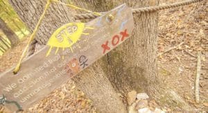 12 step program nature trail sign - summit prc